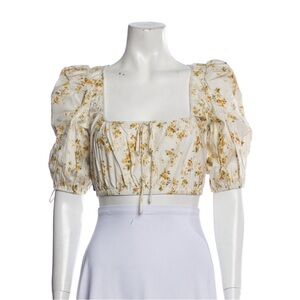 Reformation floral top NWT S